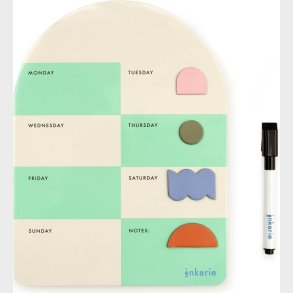 Kikkerland - Magnetisk Ugetavle Inkl. Tusch - Gr�n