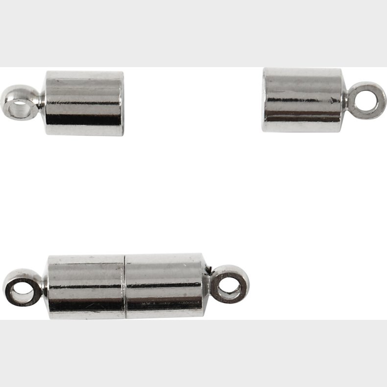 Magnetls - L 17 Mm -  5 Mm - Forslvet - 10 Stk.