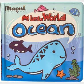 Magni - Badebog Med Farvl�gning, Havdyr - Bog