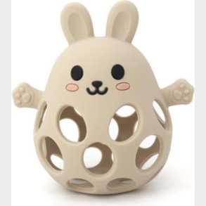 Magni - Bidebold Med Kanin I Lfgb Silikone - Beige