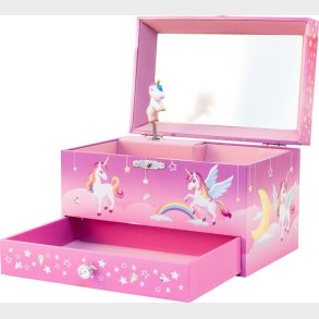 Magni - Smykkeskrin Med Musik, Enhjrning, Stor, Pink - (3920)