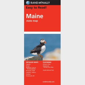 Maine State Map, Rand Mcnally - English book