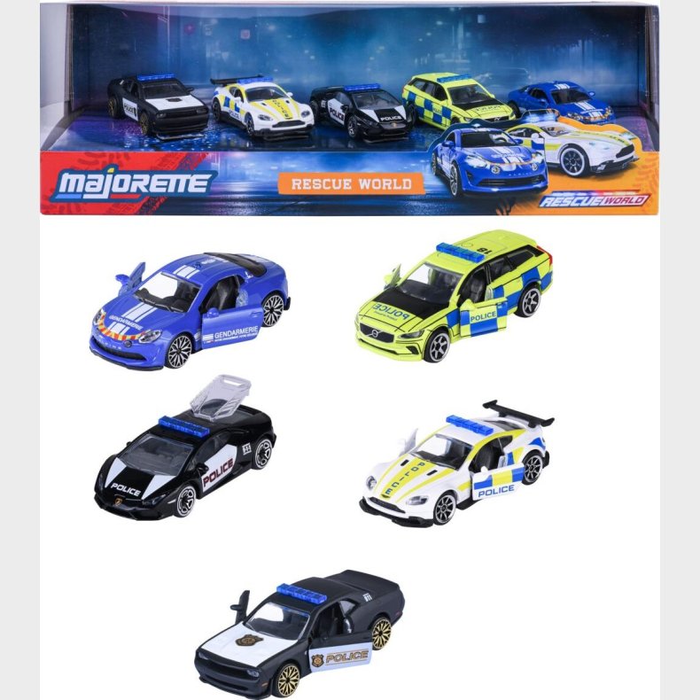 Majorette - Rescue World 5 Stk Gaveske