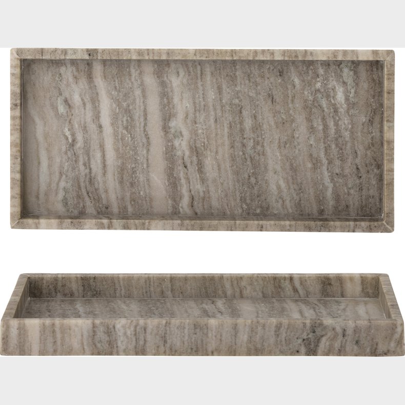 Bloomingville - Majsa Serveringsbakke - Brun - Marmor