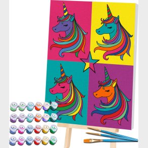 Mal Efter Tal - Lrred - Enhjrning - 40x30 Cm