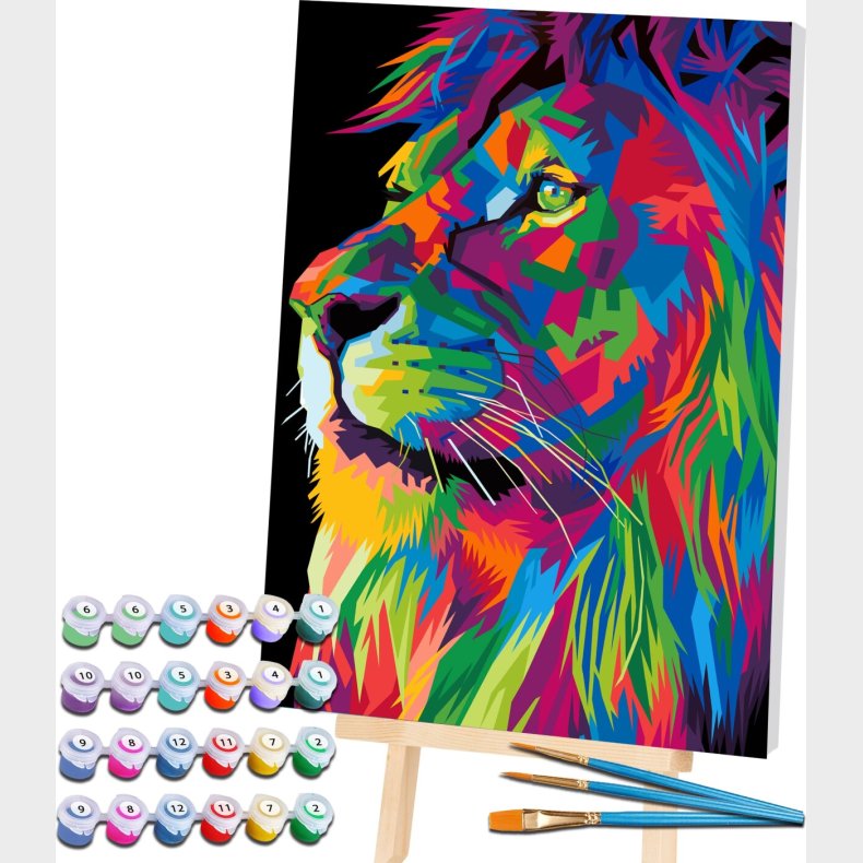 Mal Efter Tal - Lrred - Lve - 40x30 Cm