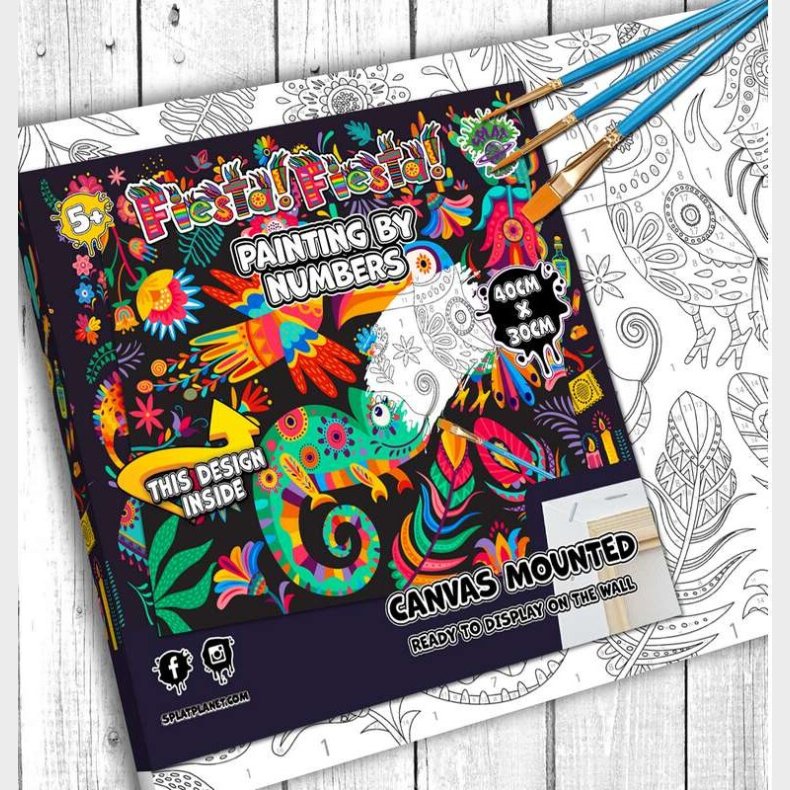 Mal Efter Tal P Lrred - 30x40 Cm - Fiesta - Splat