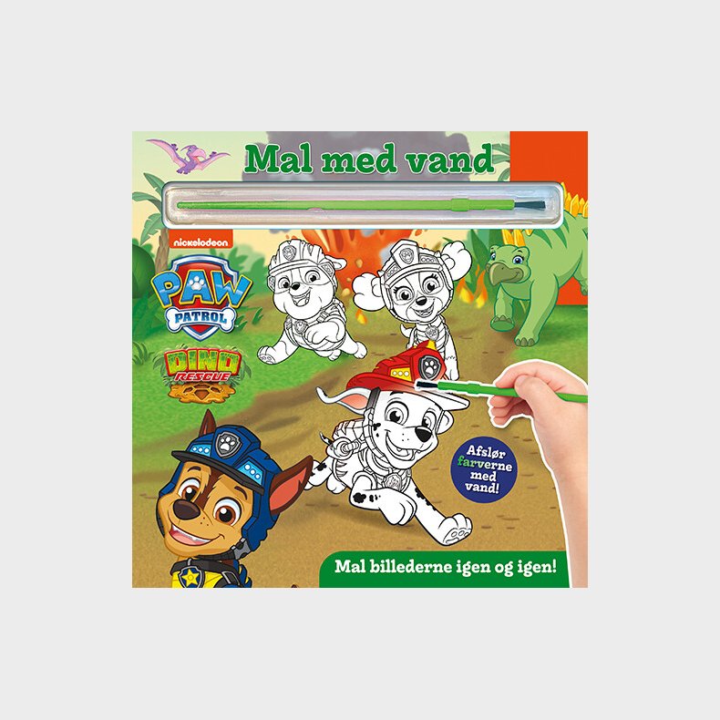 Mal Med Vand - Paw Patrol Dinoer