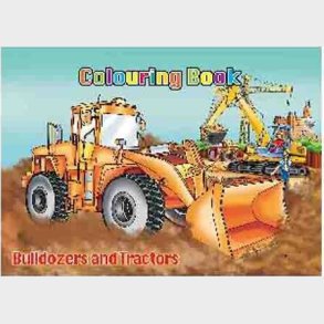 Malebog A4 Bulldozers & Tractors 16 Sider - Bog