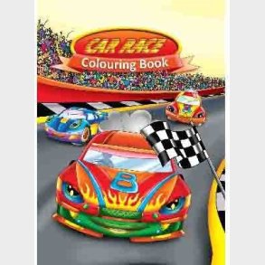 Malebog A4 Car Race16 Sider - Bog