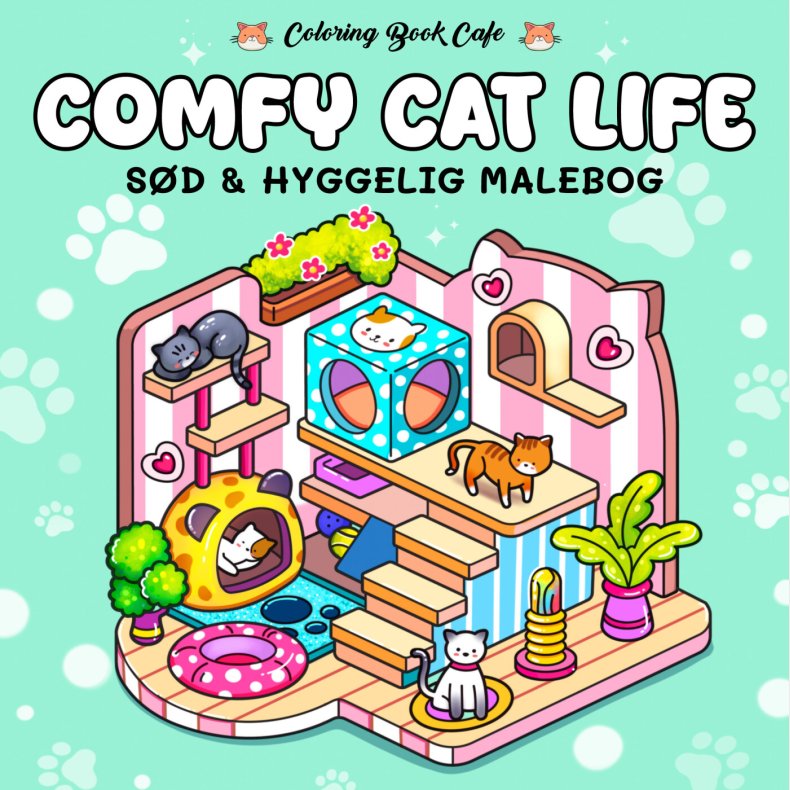 Malebog: Comfy Cat Life - Cozy Coloring - Coloring Book Cafe - Bog