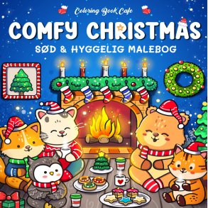 Malebog: Comfy Christmas - Cozy Coloring - Coloring Book Cafe - Bog
