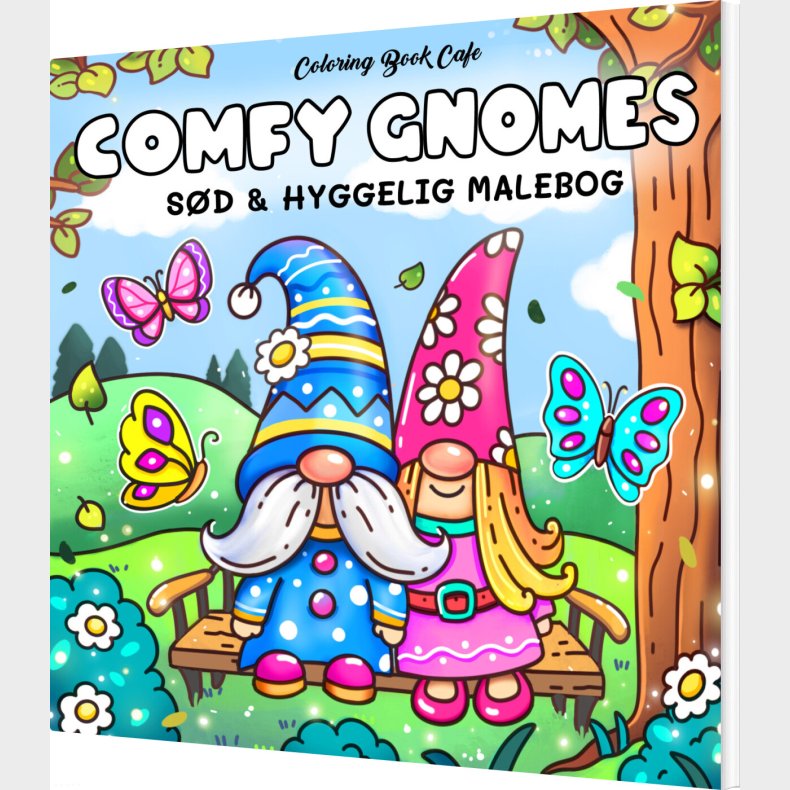 Malebog: Comfy Gnomes - Cozy Coloring - Coloring Book Cafe - Bog