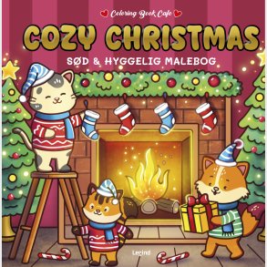 Malebog: Cozy Christmas - Deluxe - Cozy Coloring - Coloring Book Cafe - Bog