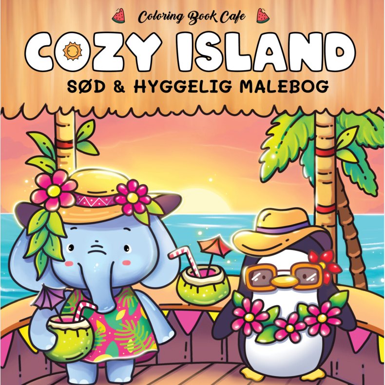 Malebog: Cozy Island - Cozy Coloring - Coloring Book Cafe - Bog