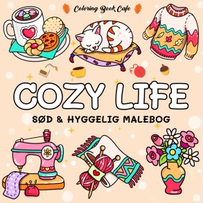 Malebog: Cozy Life - Cozy Coloring - Coloring Book Cafe - Bog