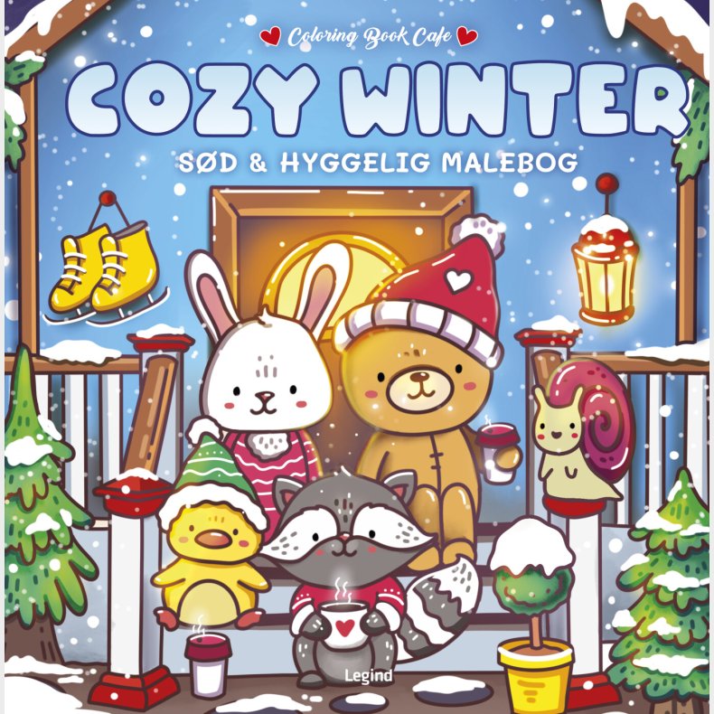 Malebog: Cozy Winter - Deluxe - Cozy Coloring - Coloring Book Cafe - Bog