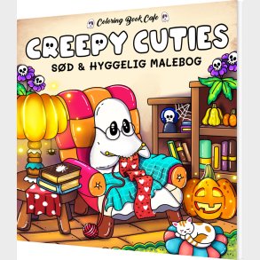 Malebog: Creepy Cuties - Cozy Coloring - Coloring Book Cafe - Bog
