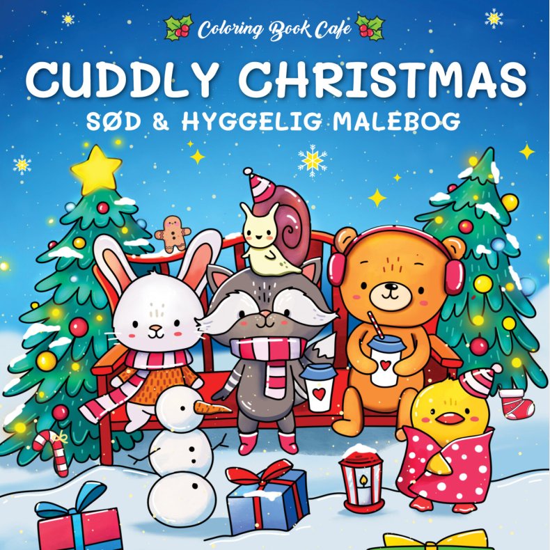 Malebog: Cuddly Christmas - Cozy Coloring - Coloring Book Cafe - Bog