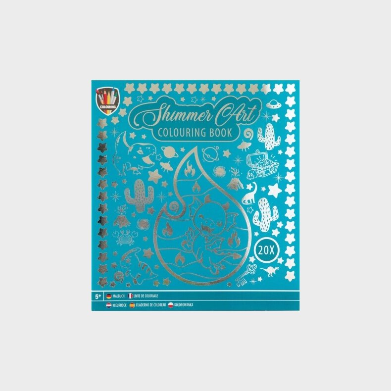 Malebog Foil 24 X 22 Cm - Bl - Bog