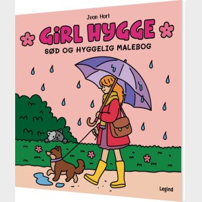 Malebog: Girl Hygge - Cozy Coloring - Jean Hart - Bog