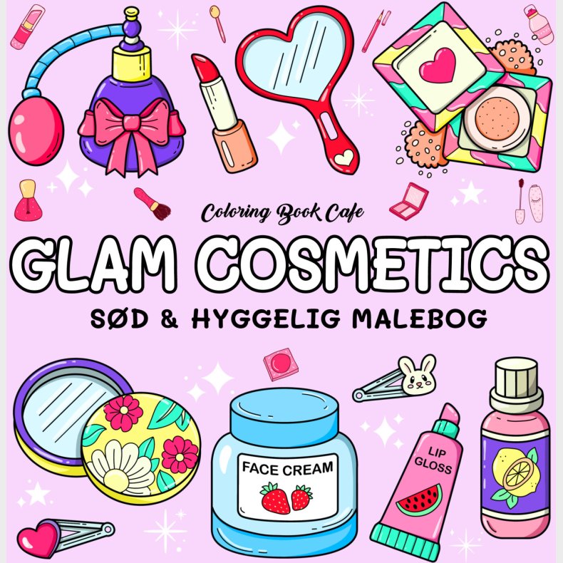 Malebog: Glam Cosmetics - Cozy Coloring - Coloring Book Cafe - Bog