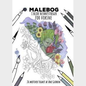 Malebog I Blide Blyantstreger For Voksne - Ane Gudrun - Bog