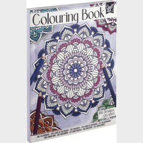 Malebog Mandala 20,5 X 15,7 - 120 G - Blomst - Bog