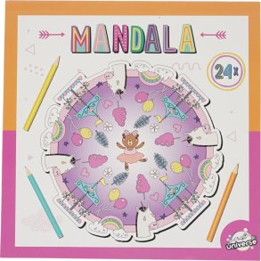 Malebog Mandala 20,5 X 20,5 Cm - Unicorn - Bog