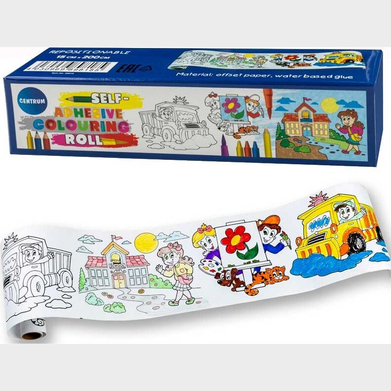 Malebog P Rulle - Selvhftende - 15 X 200 Cm - Centrum