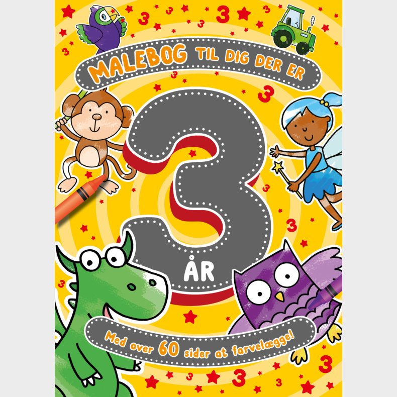 Malebog Til Dig Der Er 3 r - Bog
