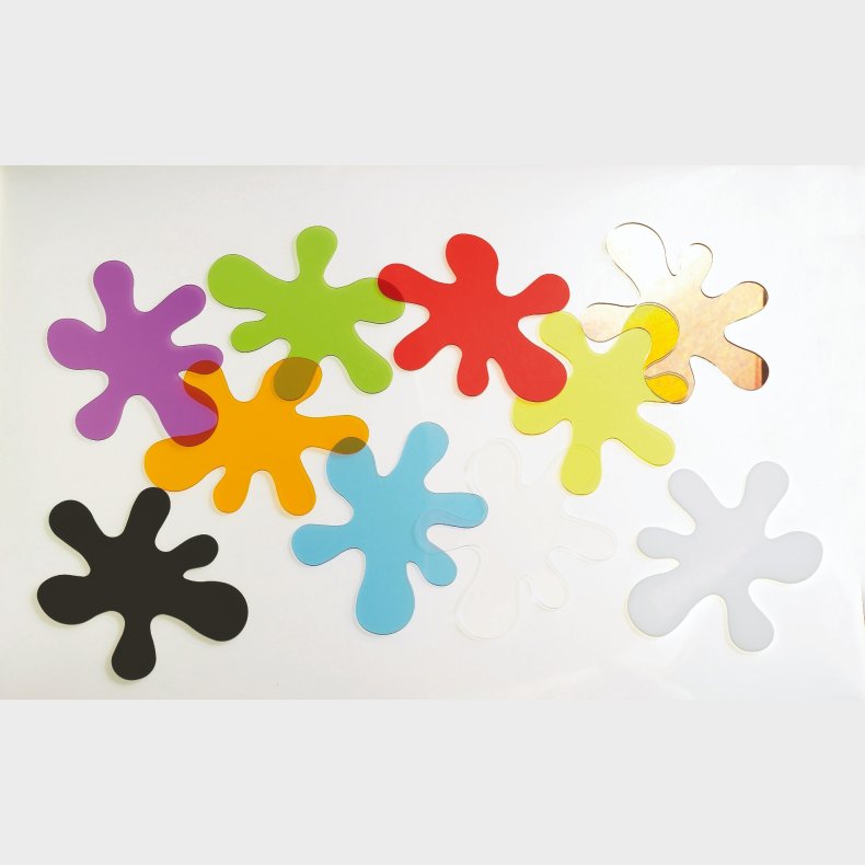 Malerklatter - Transparente, 10 stk