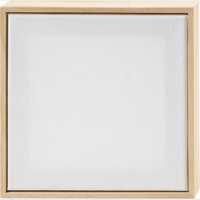Malerl�rred Med Tr�ramme - Str. 15,8x15,8 Cm - 280 G - Hvid - 10 Stk.