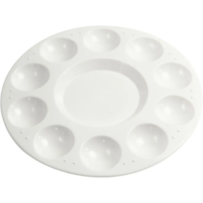 Malerpalette i plast -  17 cm