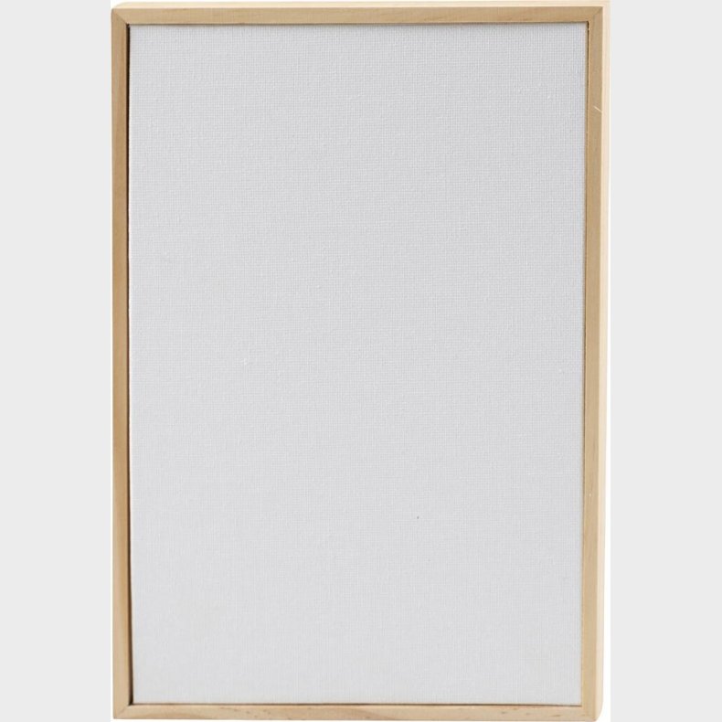 Malerplade Med Tr�ramme - Str. 15,8x23,8 Cm - 280 G - Hvid - 1 Stk.