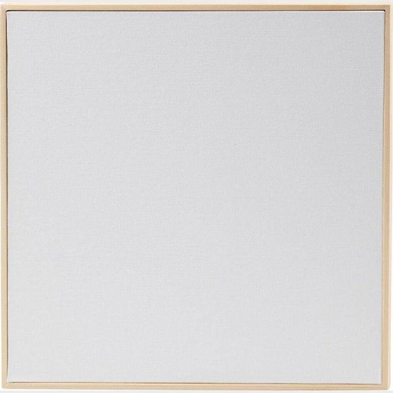 Malerplade Med Tr�ramme - Str. 30x30 Cm - 280 G - Hvid - 1 Stk.