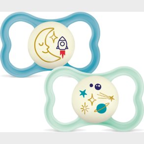 Mam - Air Night Silk 2p Box V - Blue - 16-36m