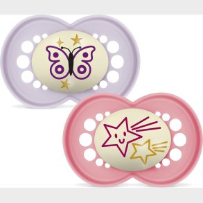 Mam - Orig Night Silk 2p Box V - Pink