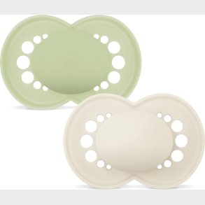 Mam - Orig Silk Pacifiers 6-16m - Green