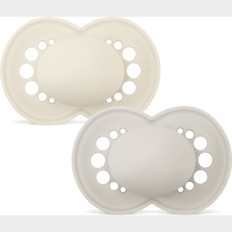Mam - Orig Silk Pacifiers - Neutral - 6-16m