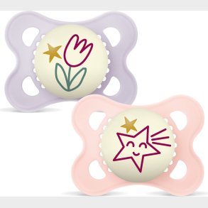 Mam - Original Night Silk 2p Box V - Pink - 0-6m