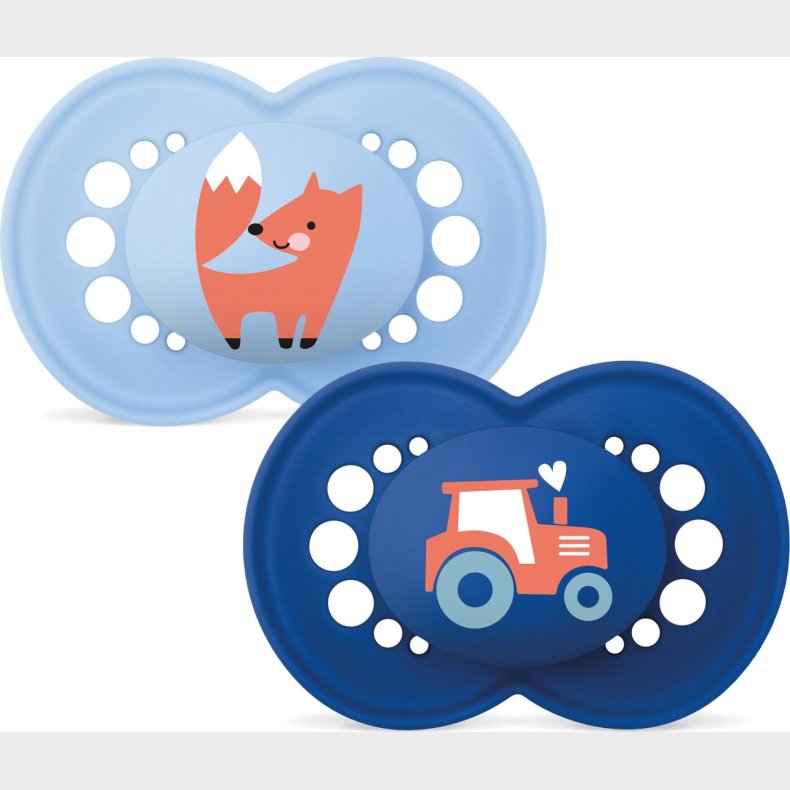 Mam - Original Silk 6-16m 2p Box V - Blue