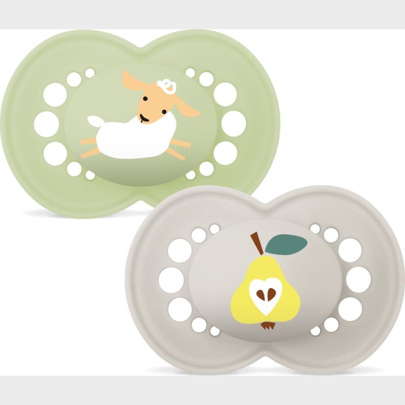 Mam - Original Silk Pacifiers - Neutral - 6-16m