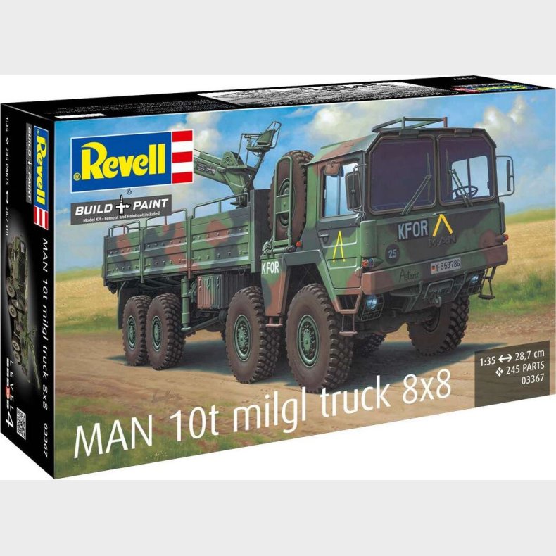Revell - Man 10t Milgl 8x8 Truck - Bygges�t -1:35 - 03367