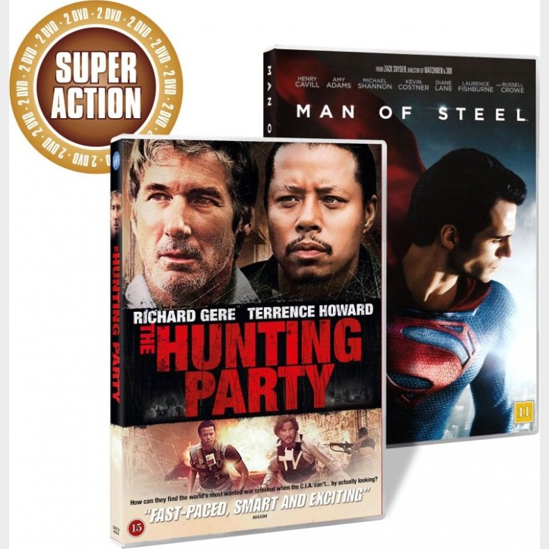 Man Of Steel // The Hunting Party - DVD - Film