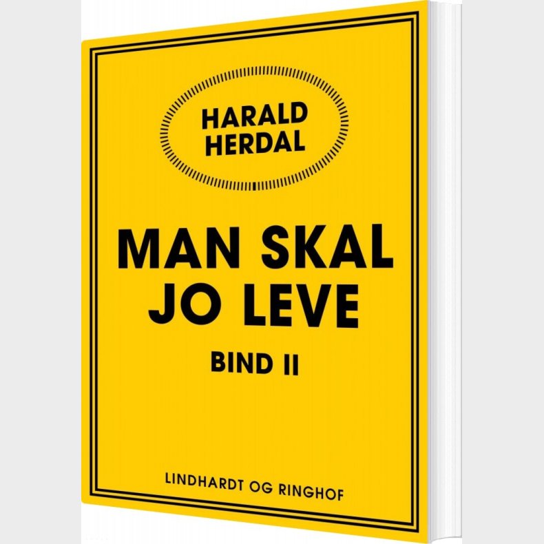 Man Skal Jo Leve Ii - Harald Herdal - Bog