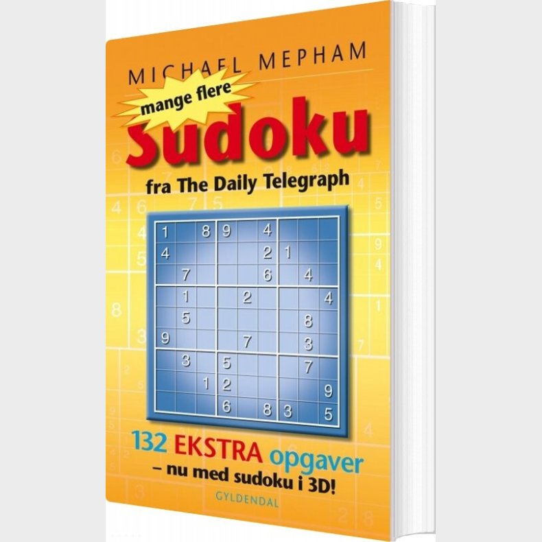 Mange Flere Sudoku - Med 3d Opgaver - Michael Mepham - Bog