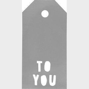 Manillamrker - To You - Str. 5x10 Cm - 300 G - Slv - 15 Stk.