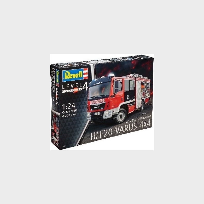 Revell - Man Tgm Schlingmann Brandbil Byggest - 1:24 - Level 4 - 07452