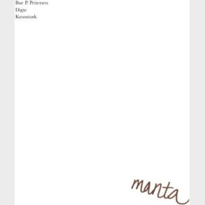 Manta - Bue P. Peitersen - Bog